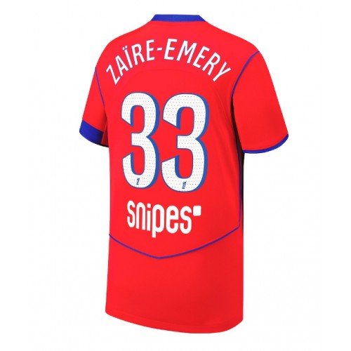 Paris Saint-Germain Warren Zaire-Emery #33 Replika Tredje Tröja 2025-26 Kortärmad